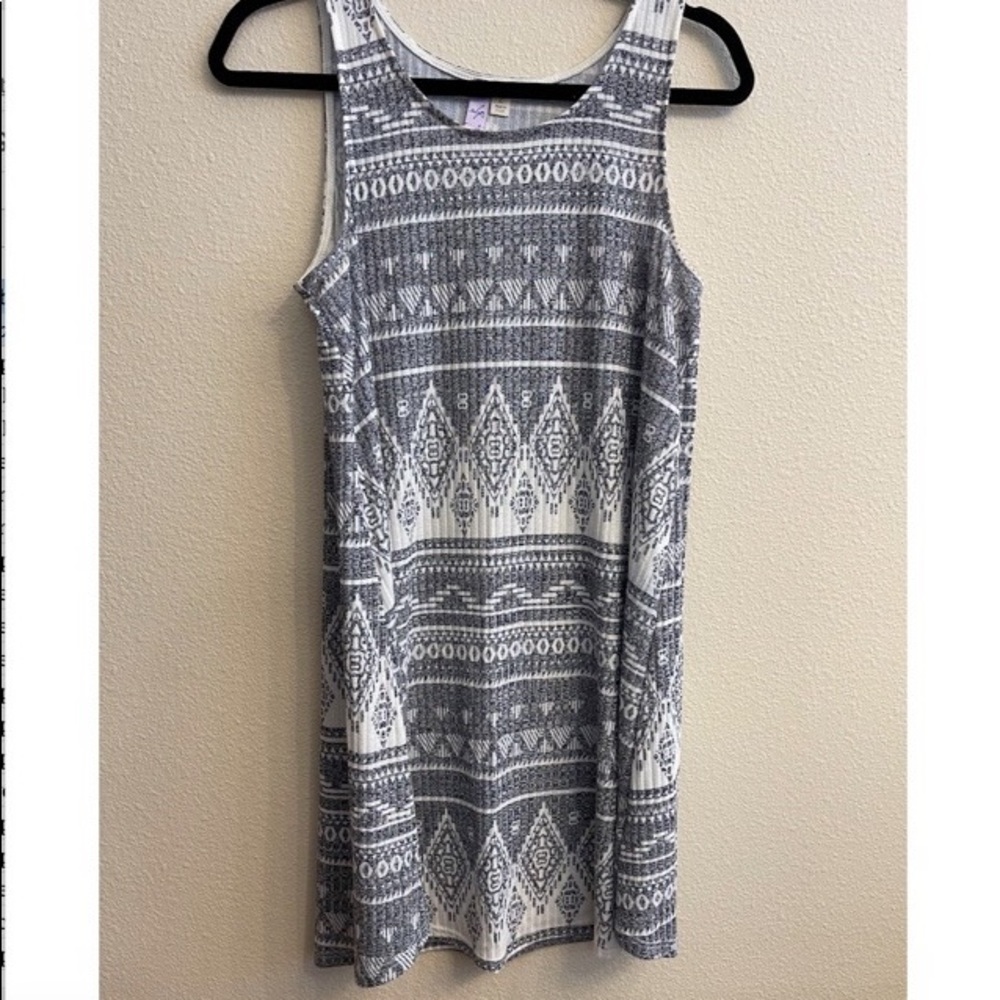 Aztec Dusty Blue Dress